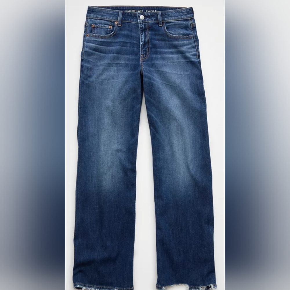 Dreamy Drape Stretch Low-Rise Baggy Wide-Leg Jean